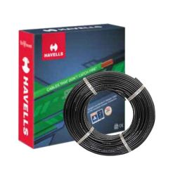Havells Life Guard 4 Sqmm Single Core Black FR-LSH PVC Insulated Copper Conductor Unsheathed Flexible Industrial Cable, WHFFFNKF14X0, Length: 200 m-picture-12