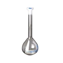 Glassco 250ml White Printing 3.3 Boro Glass Boiling &a; Flat Bottom Flask with Joint, 058.202.13 (Pack of 2)-1