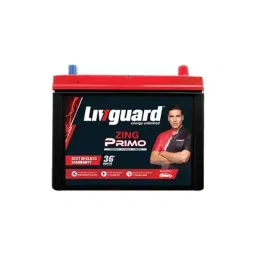 Livguard Zing Primo 65Ah 12V C20 Black &a; Red Right Layout Battery with 18+18 Months Warranty for Four Wheelers, ZP 70D26 R-picture-47