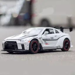 deuson ecom 132 Diecast Nisan GTR R35 Metal Pull Back Die-Cast Car Pullback with Sound Light-picture-34