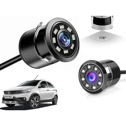 Auto Pearl 8 LED Black Waterproof &a; Shockproof HD Night Vision Car Reverse Parking Camera for Tata Tiago-picture-10