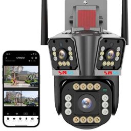 Smars 5MP 4G SIM 3 Lens PTZ Camera with AI Auto Tracking Live Monitoring-29