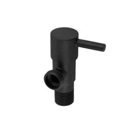 IRIS Turbo 3435 Brass Black Chrome Finish Angle Valve with Wall Flange by Moglix-26