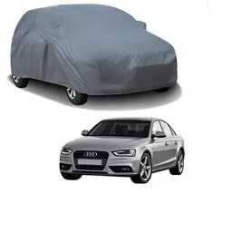Kozdiko Polyester Matty Grey Car Body Cover with Mirror Pockets &a; Buckle Belt for Audi A4-picture-36