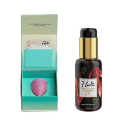 Floren 15ml Silicone Pink Reusable Menstrual Cup with 50ml Intimate Oil Combo-image-23