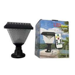 LumoGen 10W ABS Multicolour LED Solar Gate Light with Remote image 2