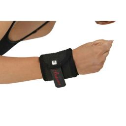 Bodycare Cotton &a; Elastic Black Wrist Binder with Double Lock, RP-31006,-10