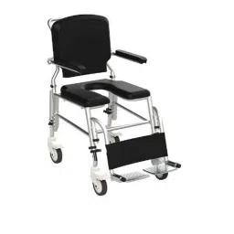 Frido Prime 36.7x20x34.4 inch Fully Waterproof &a; Rustproof Self Propelled Shower Commode Wheelchair, SAS100-image-65