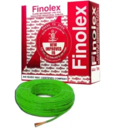 Finolex 0.75 Sqmm Single Core Green PVC FR House Cable, Length: 90 m-picture-11