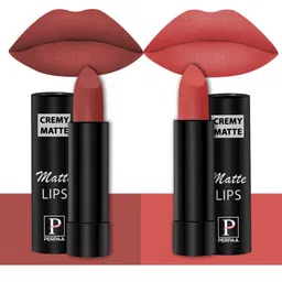 PERPAA Set of 2 Creamy Matte Bullet Lipstick 3.5g Each - Rust Orange 73 & Velvet Orange 93-image-77