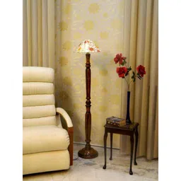 Tucasa Vintage Wooden Lamp with Multi Gold Circle Shade, LG-940-image-40