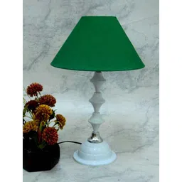 Tucasa Classic White Lamp with Green Shade, LG-724-image-64