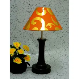 Tucasa Fashionable Wooden Table Lamp with Orange Gold Shade, LG-1003-image-56