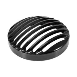 AllExtreme EXHBGS1 7 inch Black Die Casted Metal Headlight Grill Cover-picture-49