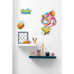 Asian Paints Spongebob-L2 Wall Ons 1.8x3ft Vinyl Original SpongeBob L Colorful Fun Self Adhesive Wall Sticker, HPCA18694-picture-32