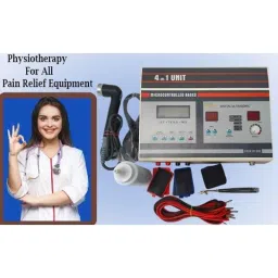 Physio Factory 4-in-1 Electrotherapy Physiotherapy Machine with LCD Display for Pain Relief image 5