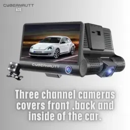 Cybernautt A3S 4 inch 3 Channel Car Dash Camera with IPS Display image 2
