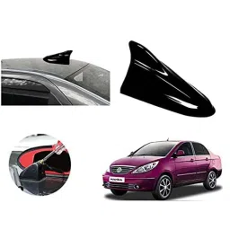 Auto Pearl ABS Black Universal Replacement Shark Fin Car Roof Antenna For Tata Manza-image-54