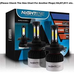 Miwings Genuine H8/H9/H16 Hi/Lo 9000Lm 6500K 72 W Led Automotive Headlight Bulbs Auto Conversion Driving Lamp Cool White-8