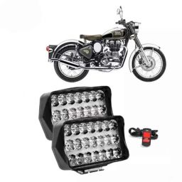 Cartronics 21 LED 2 Pcs Fog Light Set with On/Off Switch for Classic Chrome-picture-30