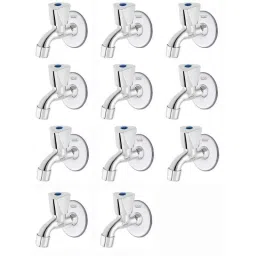 Spazio Stainless Steel Chrome Finish Trio Collection Bib Cock with Foam Flow Wall Flange (Pack of 11)-picture-10