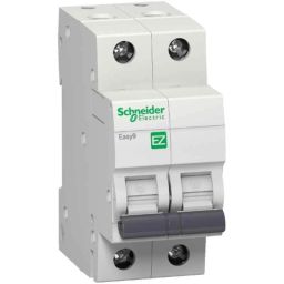Schneider Electric Easy9 63A B Curve Double Pole MCB, EZ9F21263, Breaking Capacity: 10 kA-picture-0