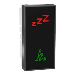 Schneider Electric Miluz Zeta Polycarbonate &a; Polyamide Anthracite 1 Module DND &a; MMR Switch with Indicator, MZDMI1M_NA-0