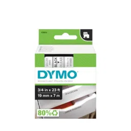 Dymo S0720820 19mmx7m Black on Clear D1 Label Maker Tape, 45800-picture-15