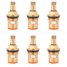 Spazio 1/2 inch Brass Quarter Turn Ceramic Disc Cartridge for Tap (Pack of 6)-picture-8