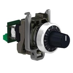 Schneider Electric Harmony XB4 22mm 10K Metal Complete Potentiometer, XB4BD912R10K-25