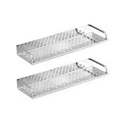 ZAP 15x4.5 inch Multipurpose Stainless Steel Chrome Finish Shelf (Pack of 2)-image-26