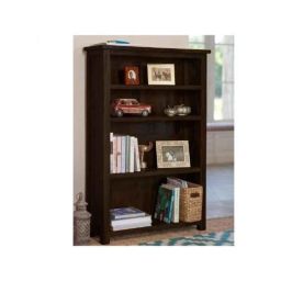 Angel Furniture Solid Sheesham Wood Glossy Finish Dark Brown Tallboy Bookshelf, AF-172W-picture-28