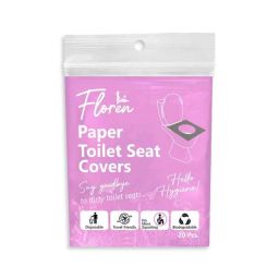 Floren 20 Pcs Disposable Waterproof Toilet Seat Covers Set (Set of 3)-3