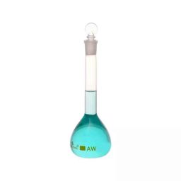 Supertek 500ml Borosilicate Glass 3.3 Class-A Transparent Wide Mouth Volumetric Flask with Calibration Certificate, 77.439.0500 (Pack of 2)-picture-9