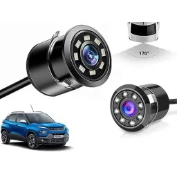 Auto Pearl 8 LED Black Waterproof &a; Shockproof HD Night Vision Car Reverse Parking Camera for Tata Punch 2021-picture-31