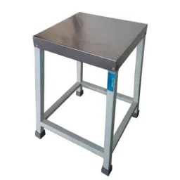 Bluekites 300x300x500mm Stainless Steel Top Square Visitor Stool, BK7-37