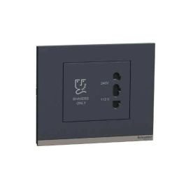 Schneider Electric Unica Pure Volcanic Grey Shaver Socket, UNSSHAVER_GY-picture-4