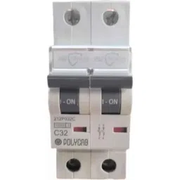 Polycab Polyshield 32A C Curve Double Pole MCB, GMM202P006 image 2