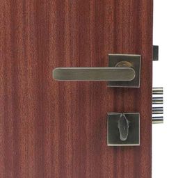 Handle Waala Rose LB-304 60mm Stainless Steel Silver One Side Key Mortise Door Lock Set-image-92