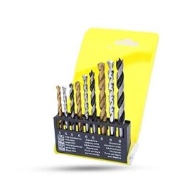 Hillgrove 9 Pcs Steel Combination Metric Drill Bit Set, HGCM1004-12