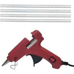 Gunstick 20W Maroon Glue Gun with 4 Pcs Transparent Glue Sticks-image-64