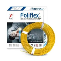 Foliflex Plus 2.5 Sqmm Yellow Single Core FR Multistrand PVC Flexible Wire, Length: 90 m-image-65