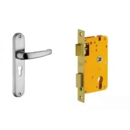 Dorset HL Series Diva 8 inch Stainless Steel Gold Finish Door Handle Lock Set with-picture-27