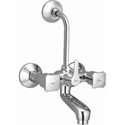 Mayur Ocich Elvira Brass Wall Mounted Chrome Plated Silver Wall Mixer-image-87