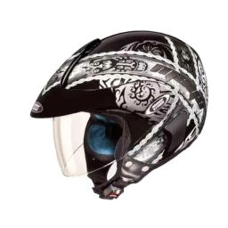 Studds N4 Expanded Polystyrene Black Open Face Helmet, Size: Medium-picture-47