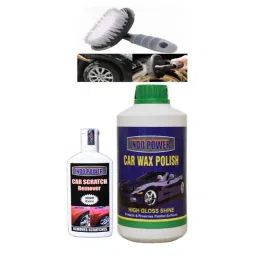 Indopower Ff1041 Car Wax Polish, Scratch Remover, All Tyre Cleaning Brush Kit, AHh1045-image-79