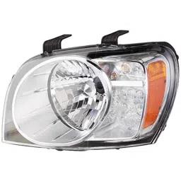 Uno Minda LHS Hard Coated Lens Headlight with Bulb Holder for Mahindra Scorpio Type-2, HL-5654A-35