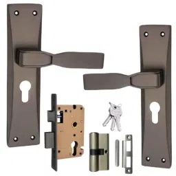 ATOM 203mm Alloy Steel Black Matt Finish Mortise Door Lock Set, MH-O57-CY-BLK-BSK-image-30