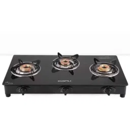 Kapli 3 Burner Mild Steel Black Glass Top Gas Stove, ALECRKAP00014-image-34