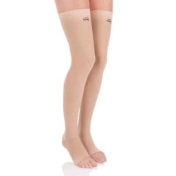 Tynor Compression Garment Leg Mid Thigh Open Toe Support, I78DAI, Size: Extra Large (Wide)-5